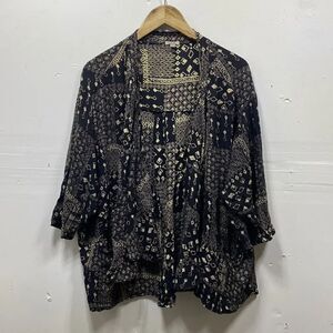 Urban Outfitters Ecote Patchwork Print Open Front Kimono Top Small